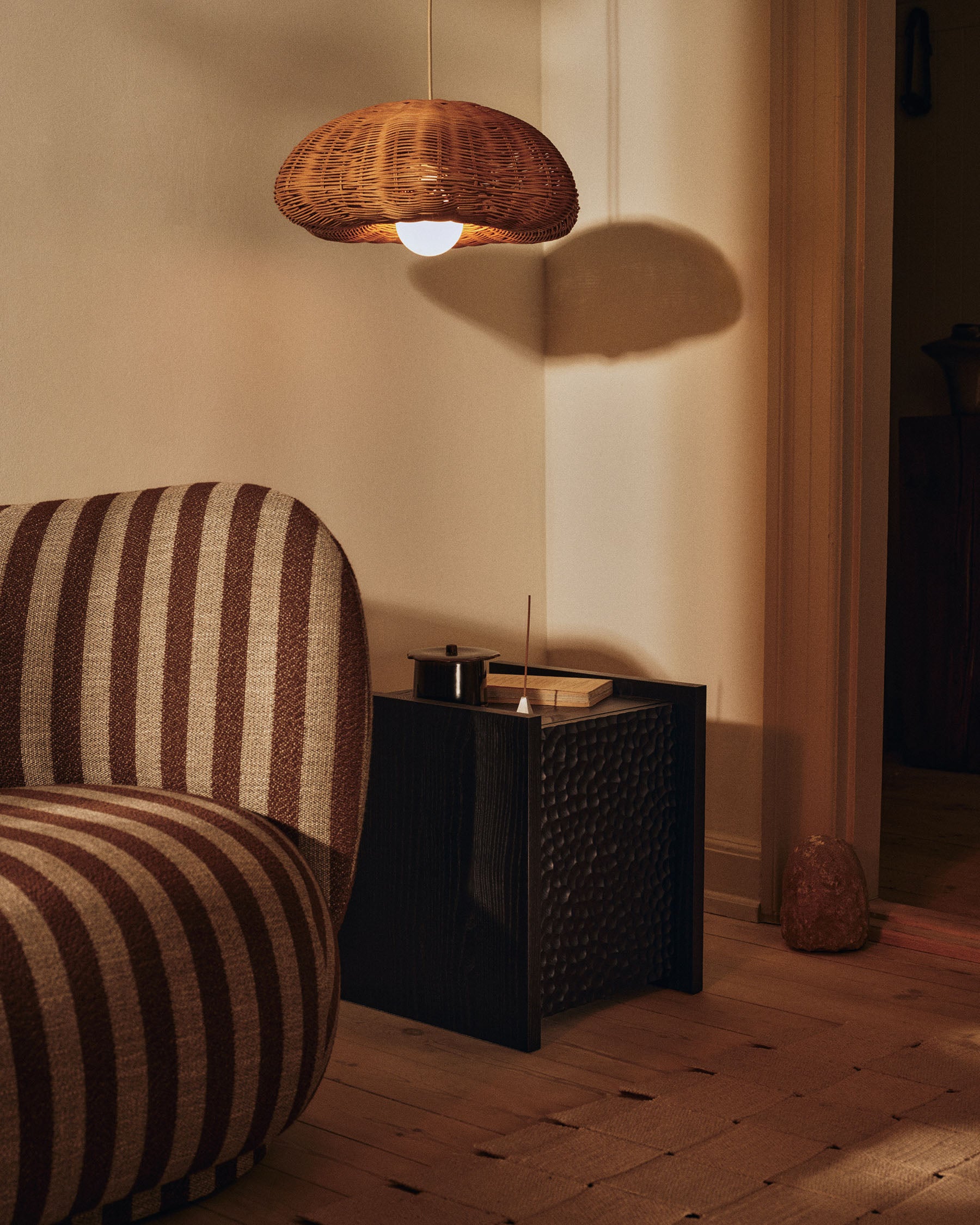 Marnen Large Jar - Carob  Brown