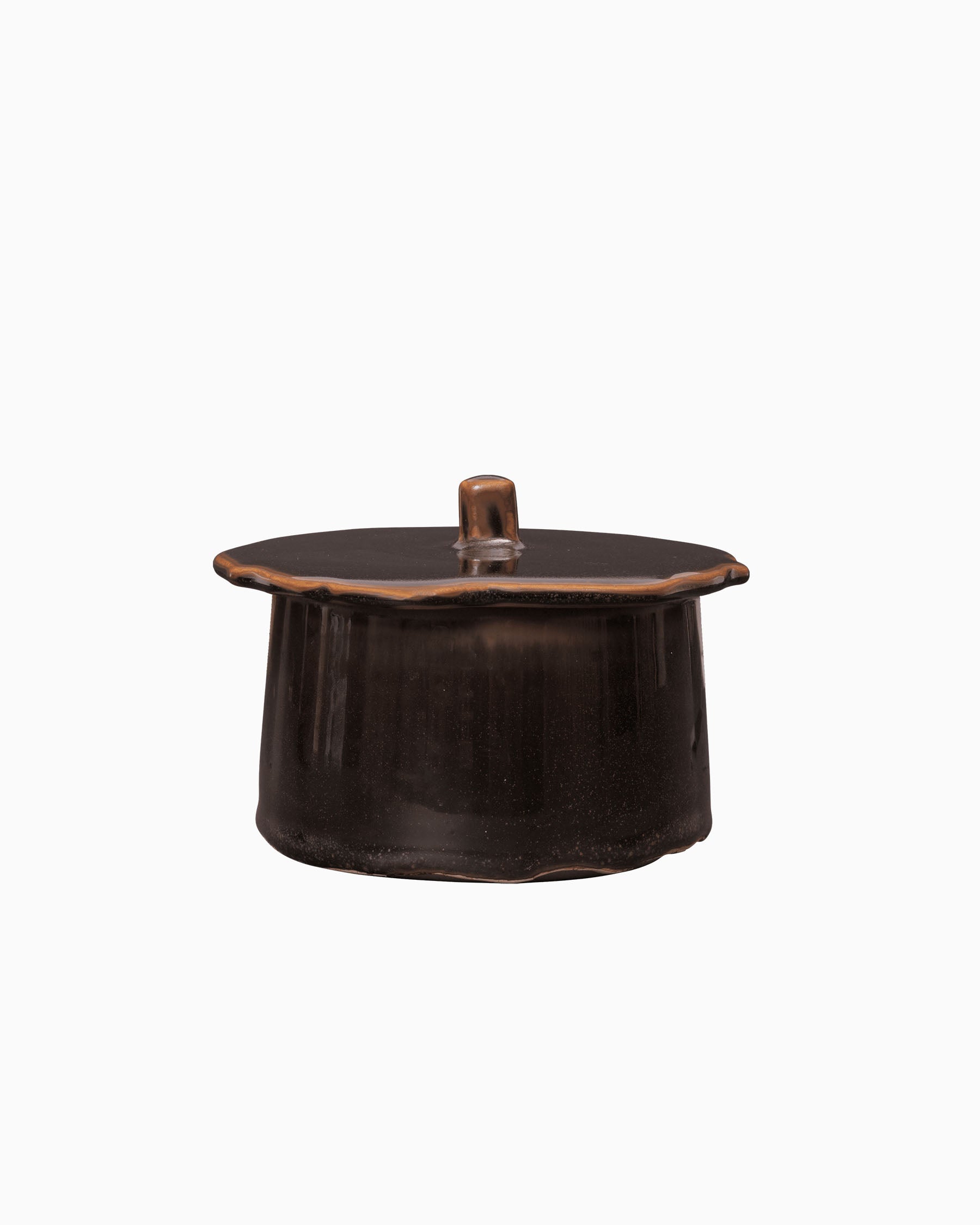 Marnen Small Jar - Carob  Brown