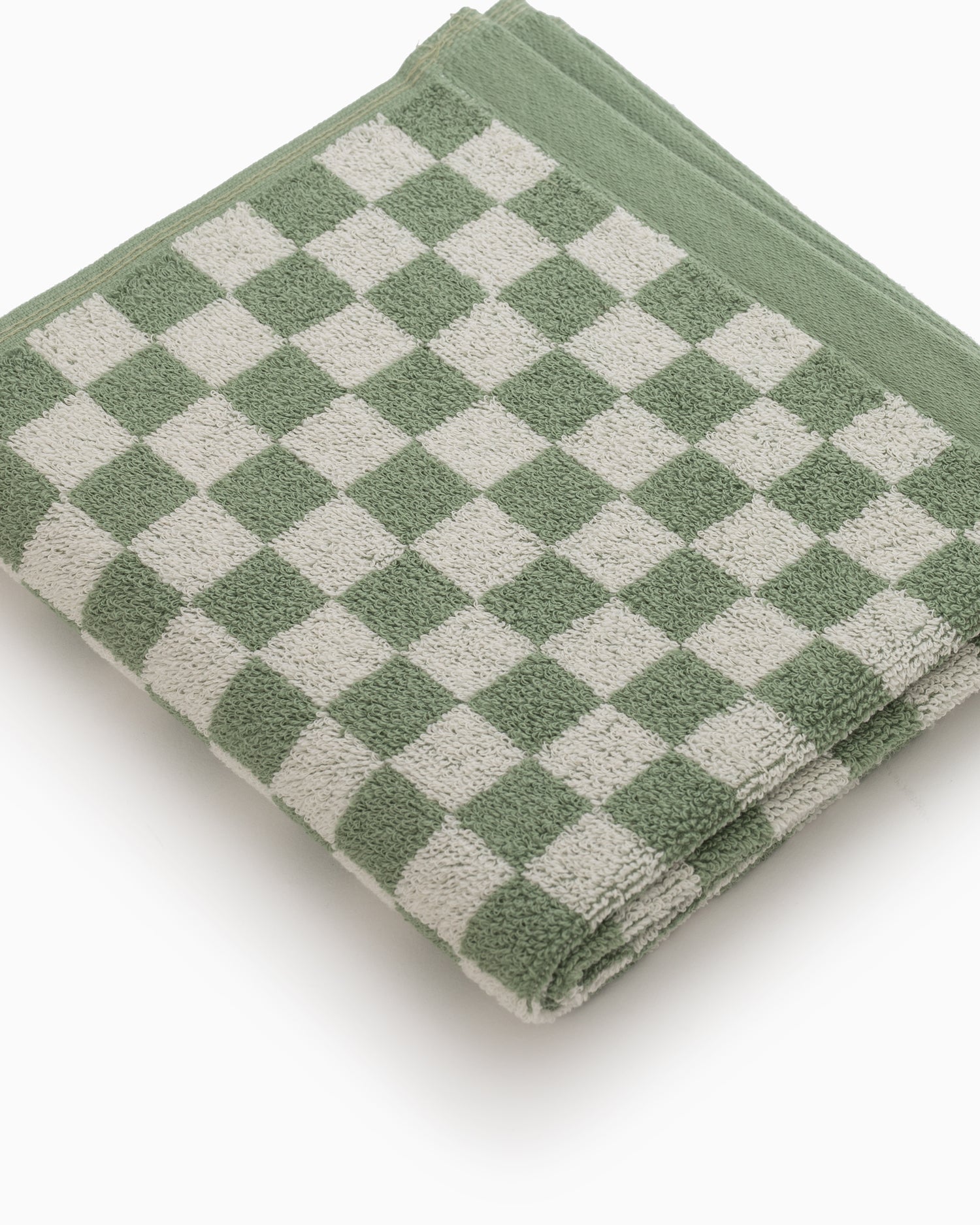 Baina Josephine Organic Cotton Hand Towel in Green