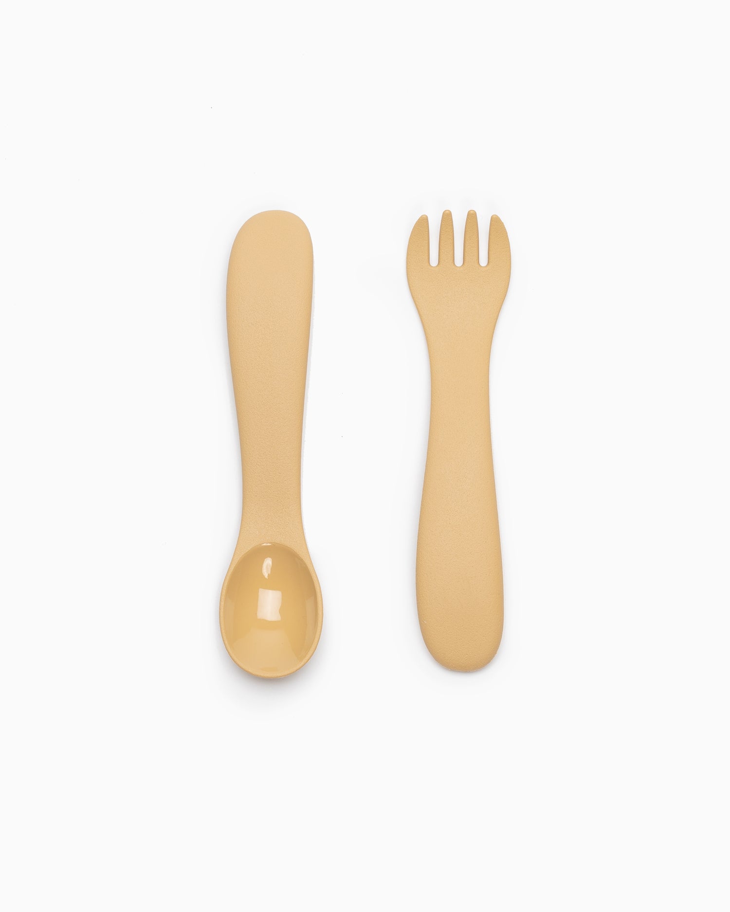 Bonbo Spoon & Fork - Yellow