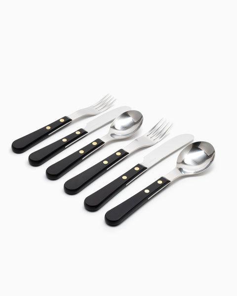 David Mellor - Provencal Black 6-Piece Setting