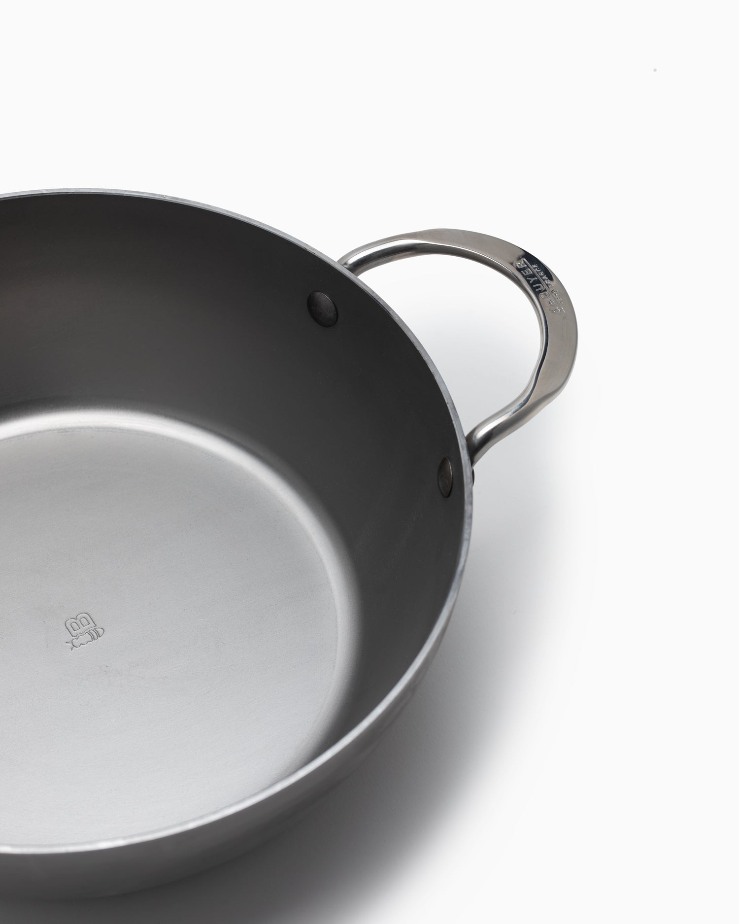 de Buyer 24cm Mineral B Two Handled Country Frying Pan