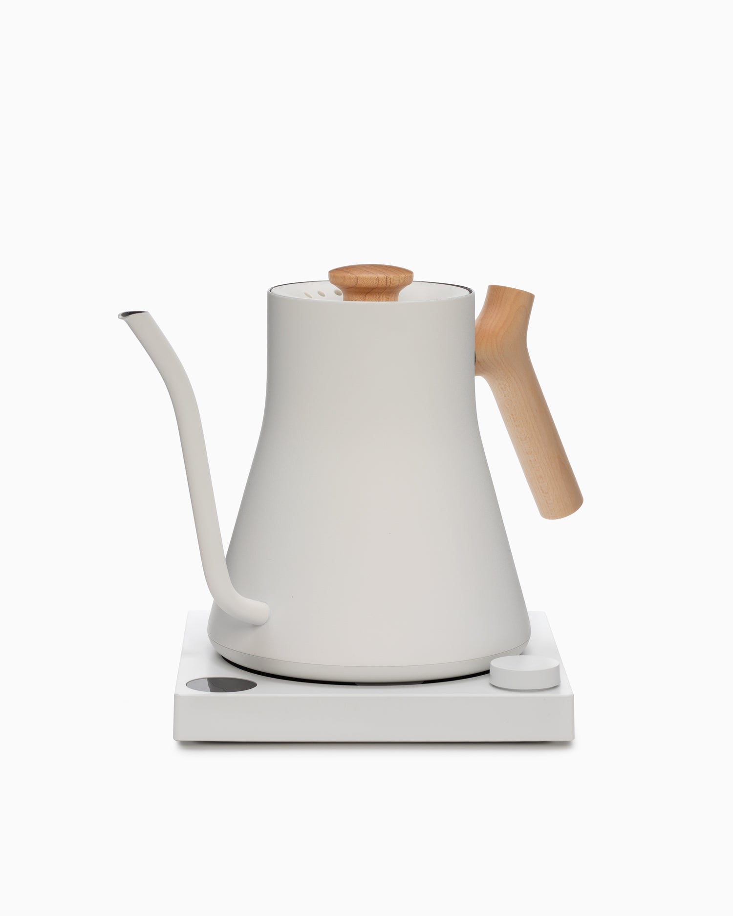 Stagg EKG Electric Kettle - Matte White and Maple