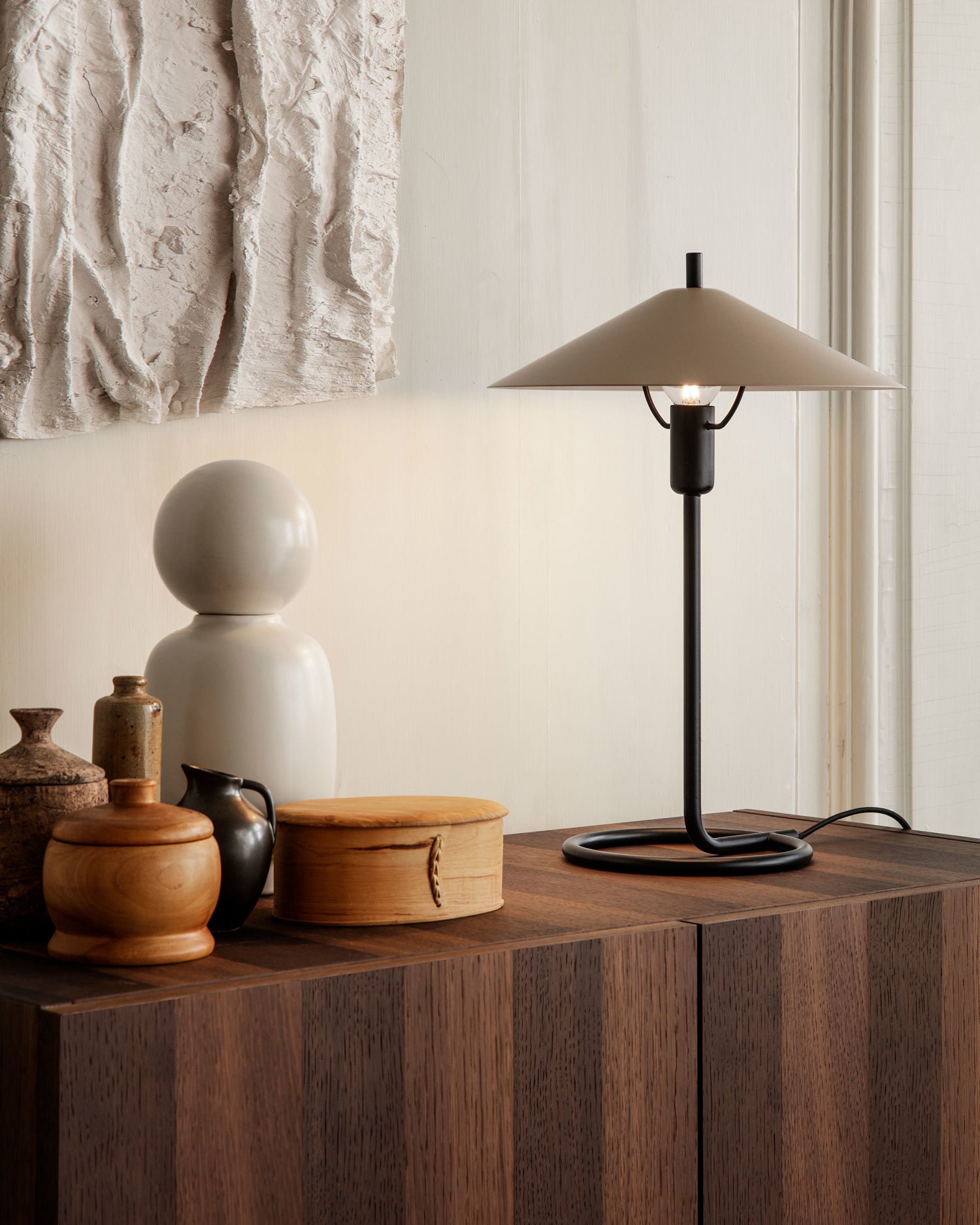 Filo Table Lamp - Black/Cashmere