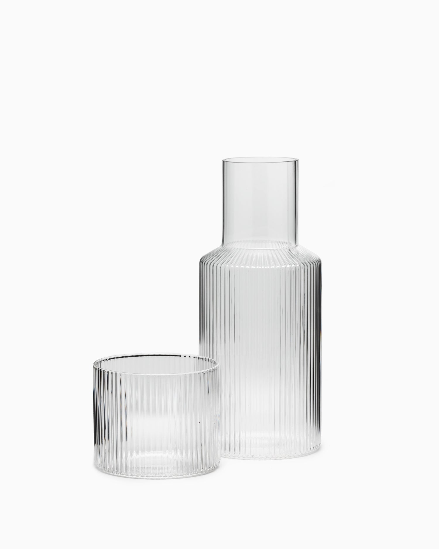 Ripple Carafe Set Small - Clear