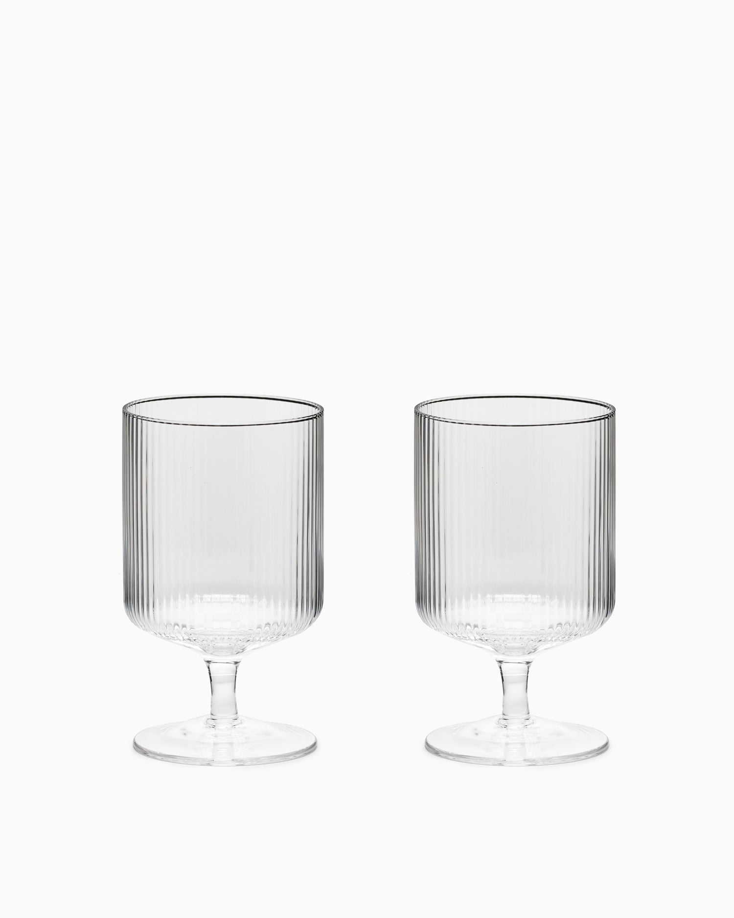Ripple Wine Glasses Set of 2 - Clear