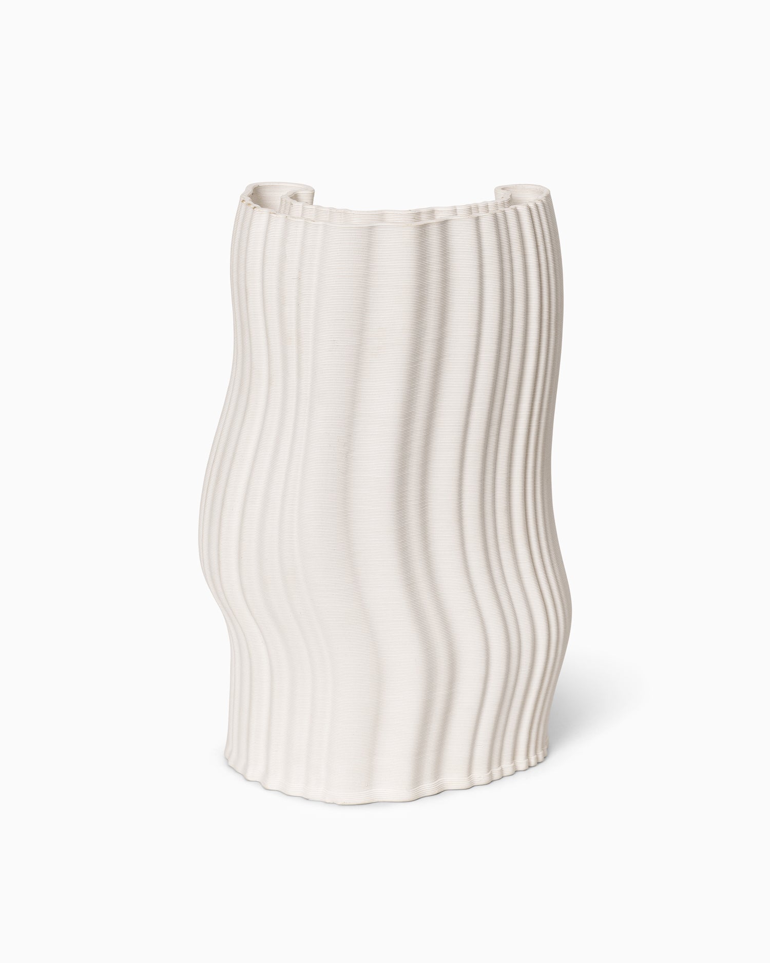 Moire Vase - Off White