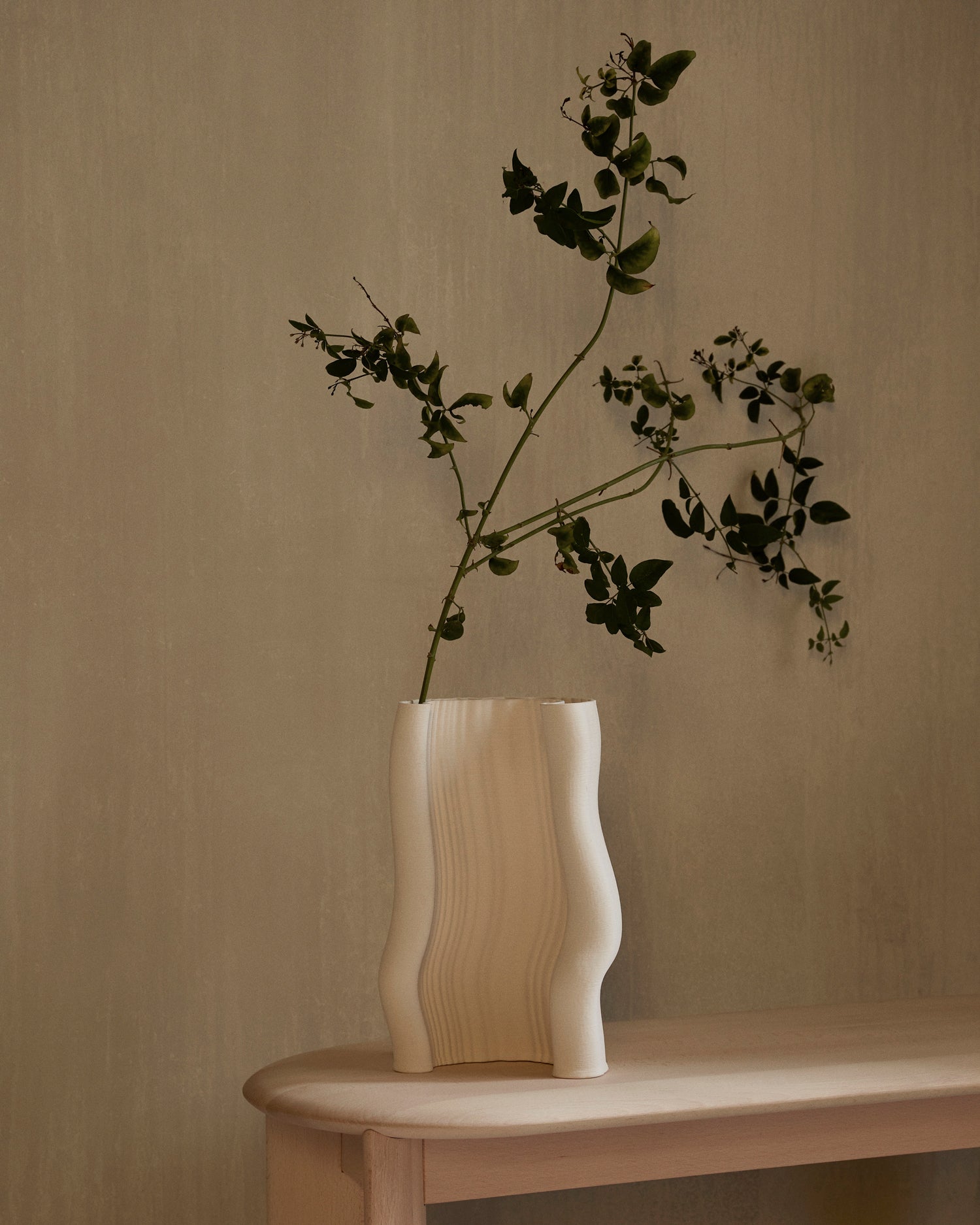 Moire Vase - Off White