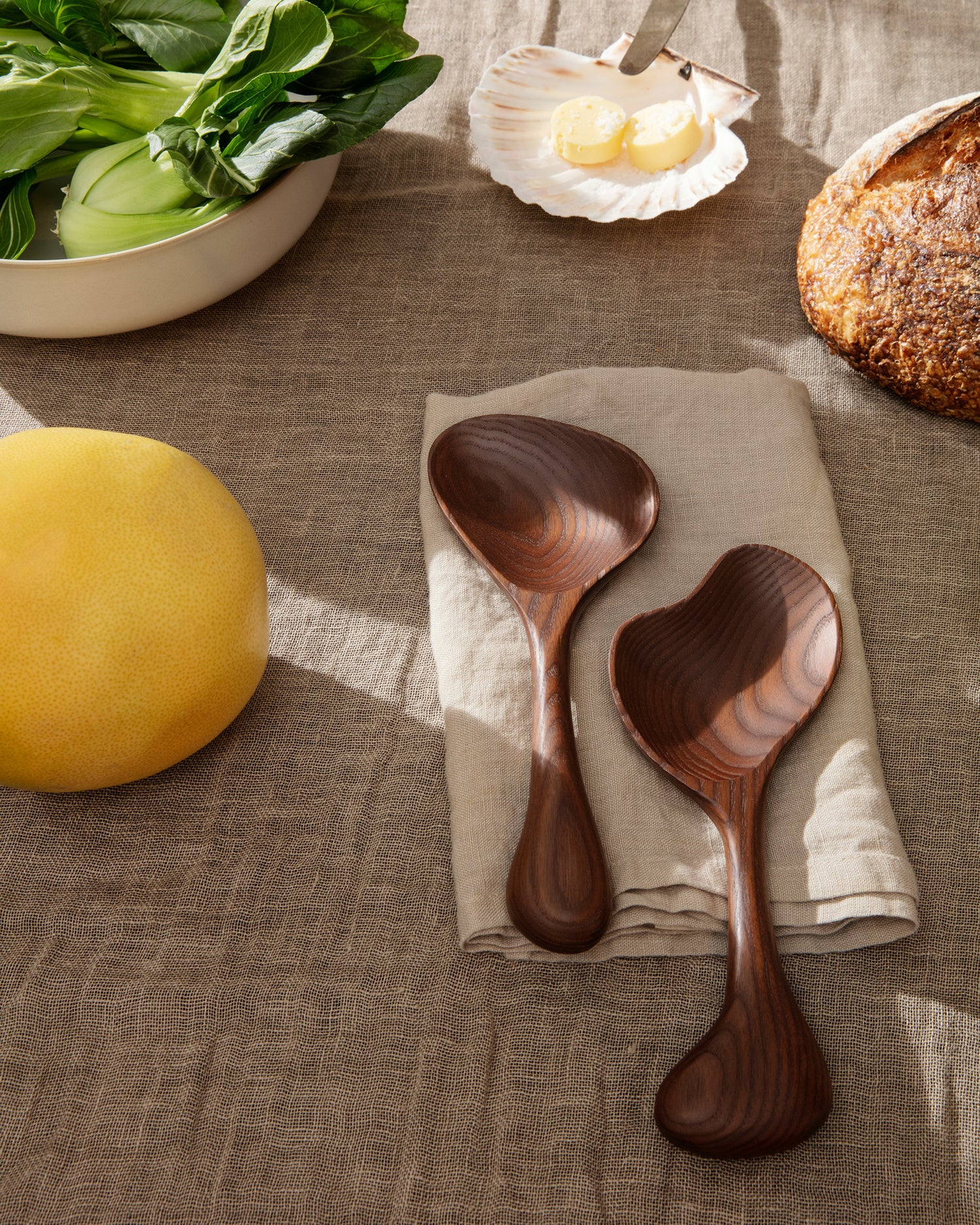 Os Salad Servers - Dark Brown