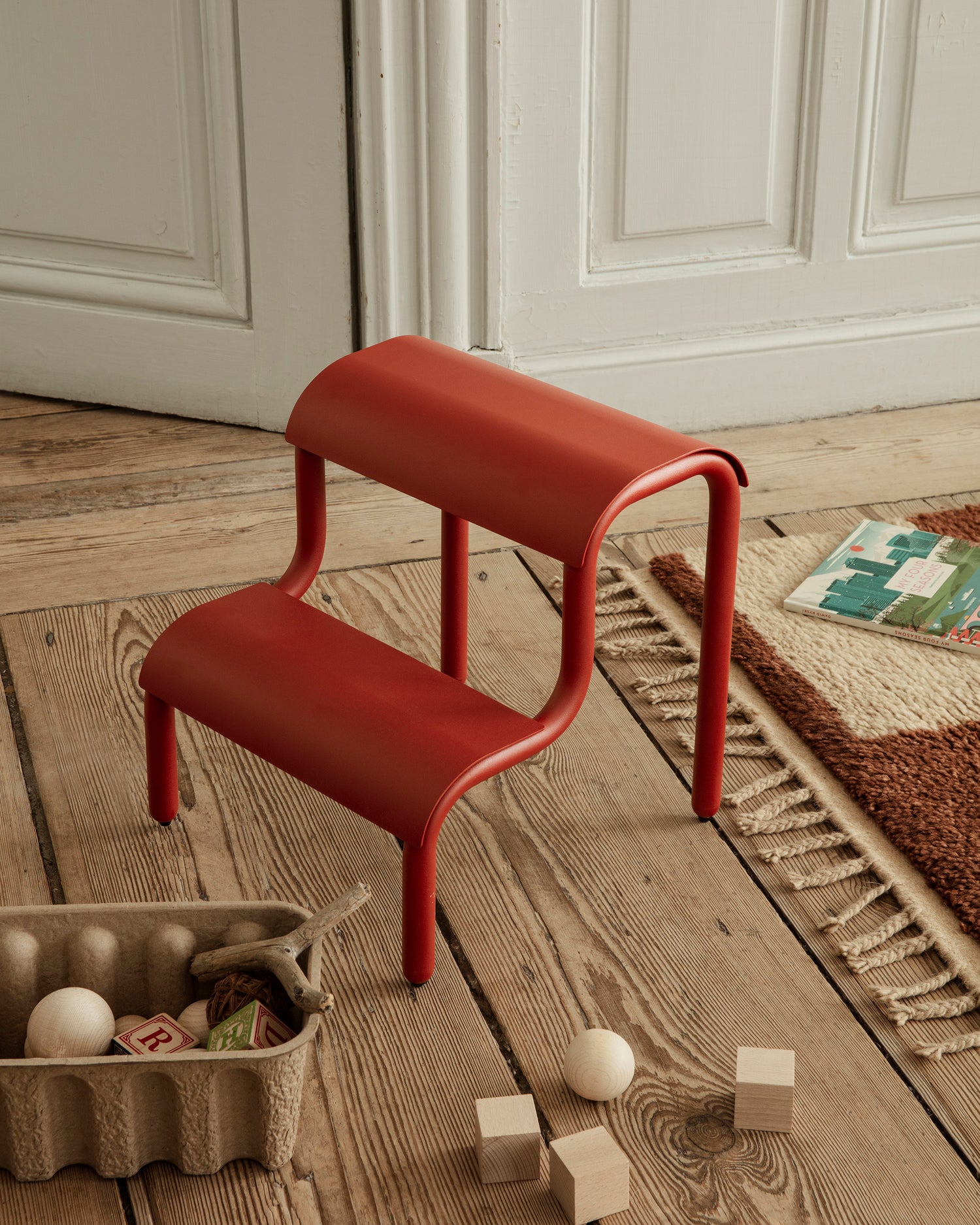 Up Step Stool - Poppy Red