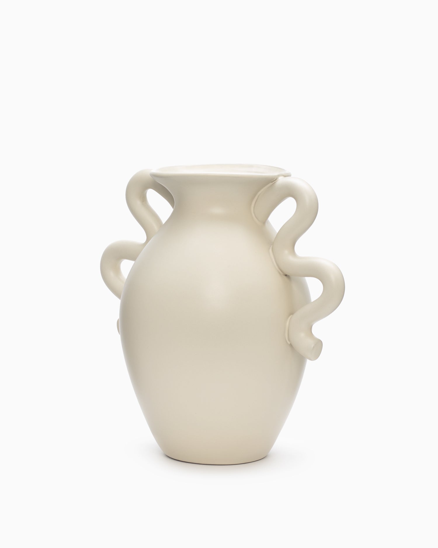 Verso Table Vase - Cream