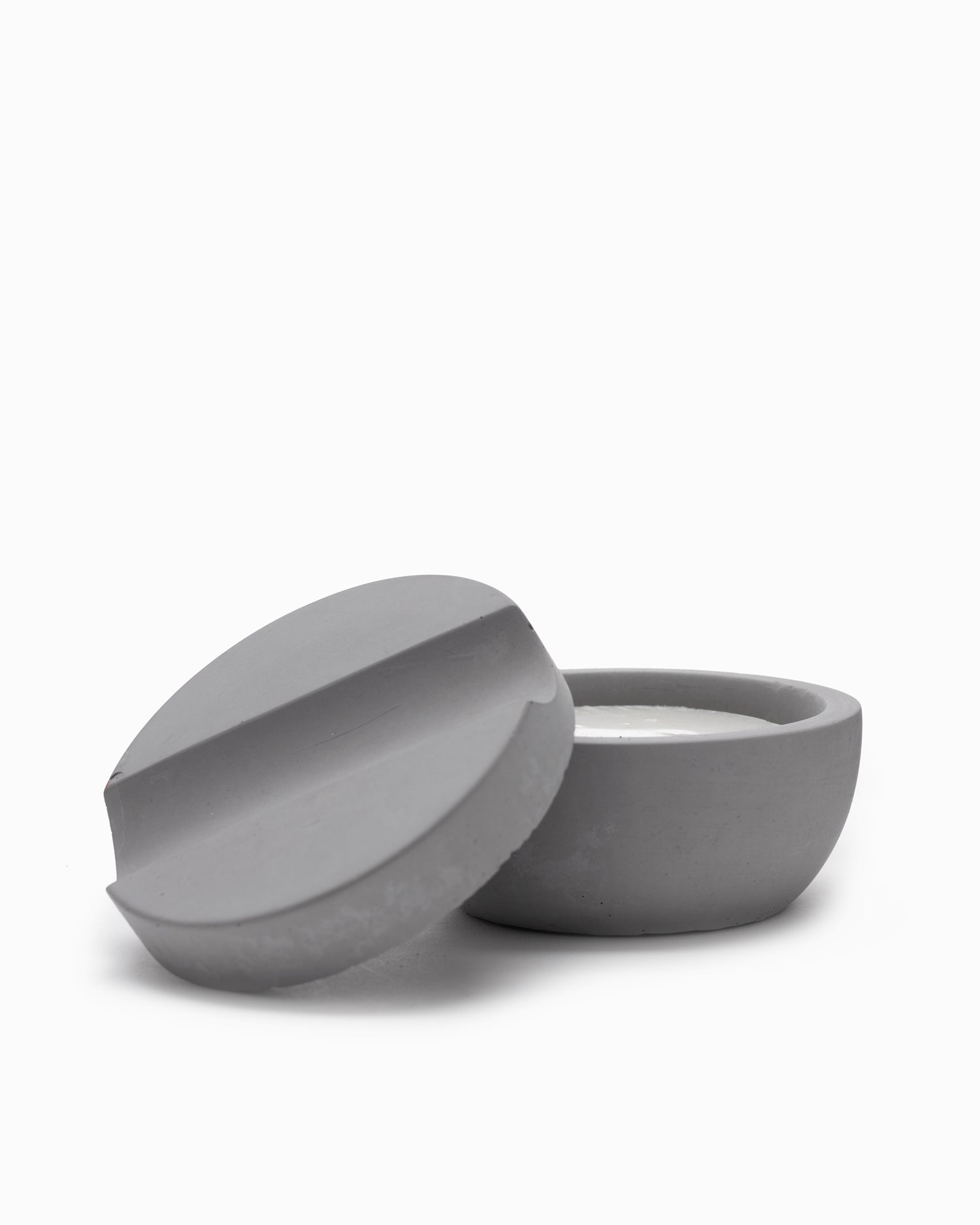 Concrete Shaving Bowl w/Soap & Brush - Iris Hantverk