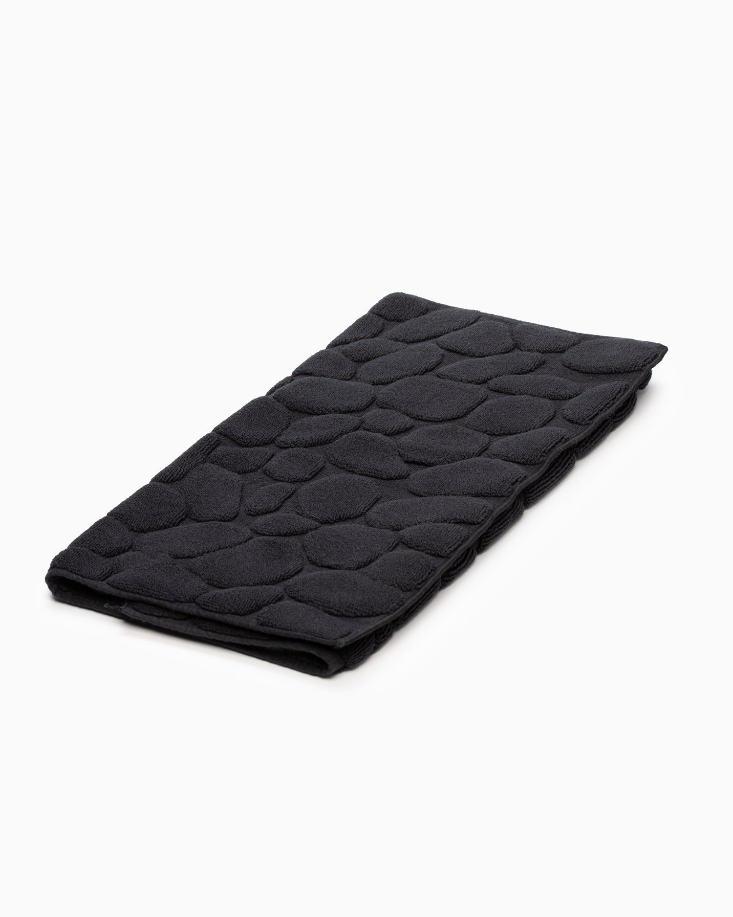 Ishikoro Pebble Stone Bath Mat - Black