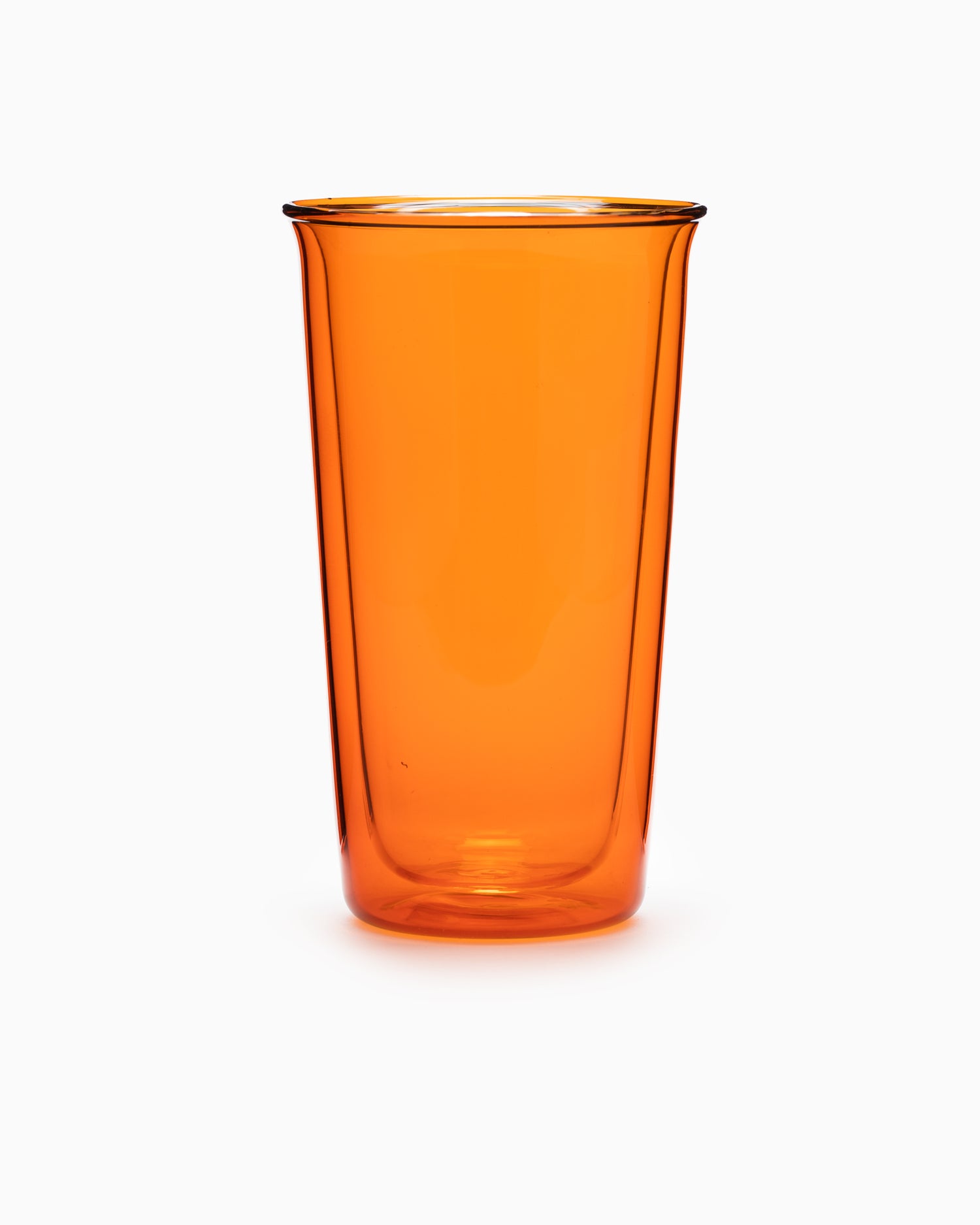 Cast Amber Double Wall Glass 340ml