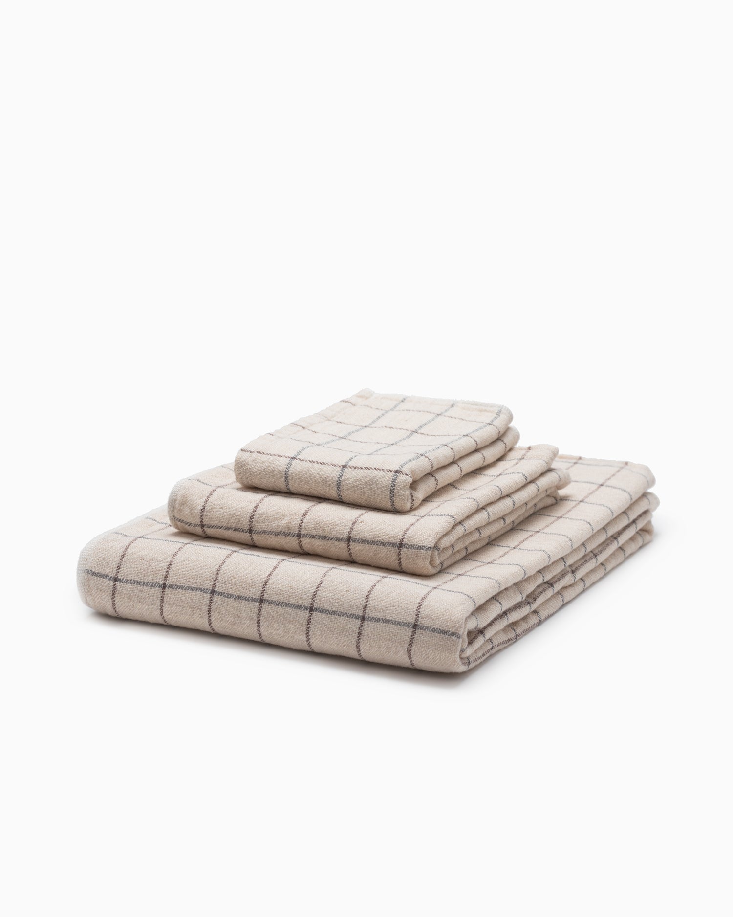 Graph Bath Towel - Earl Grey