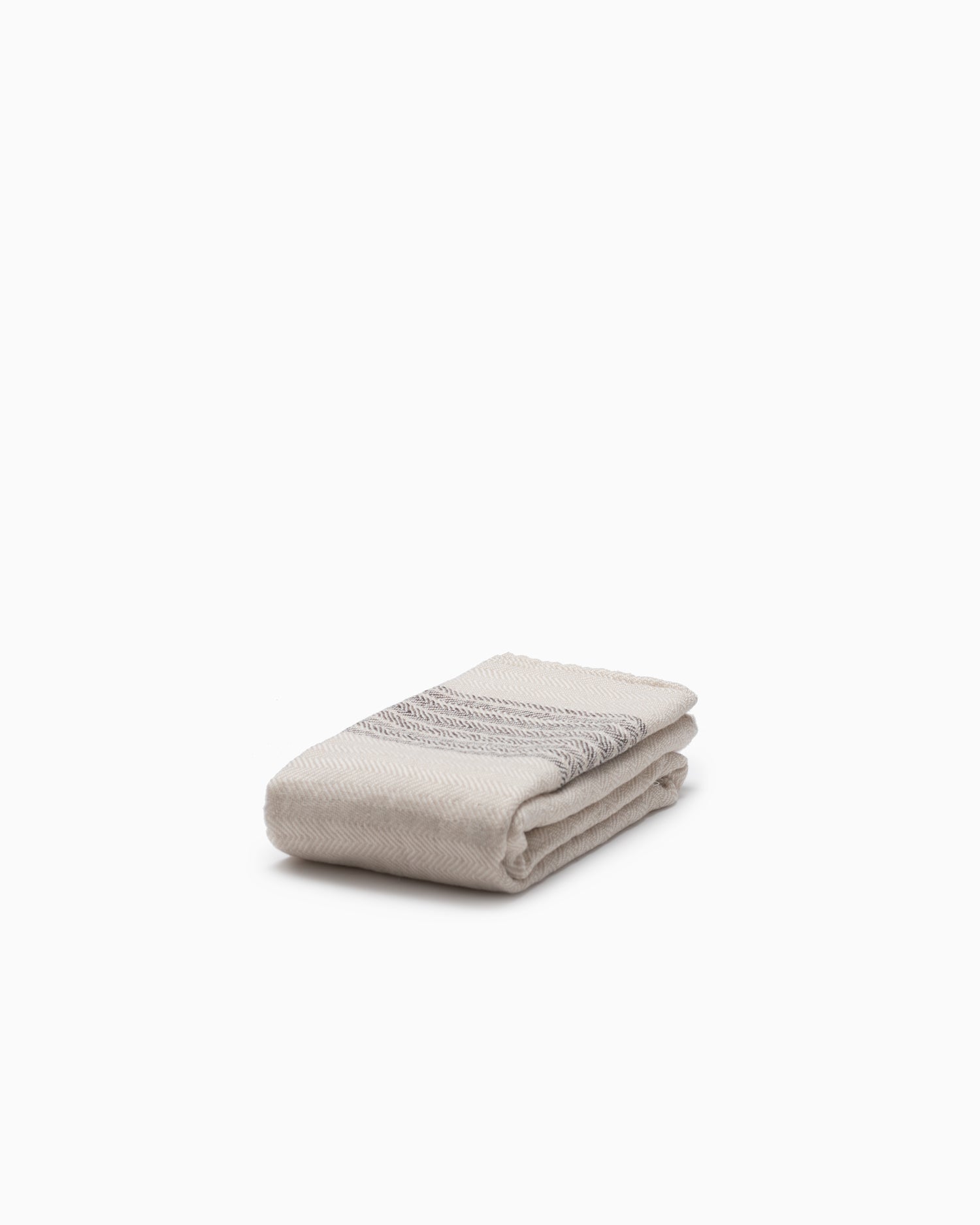 Flax Line Organic Hand Towel - Beige