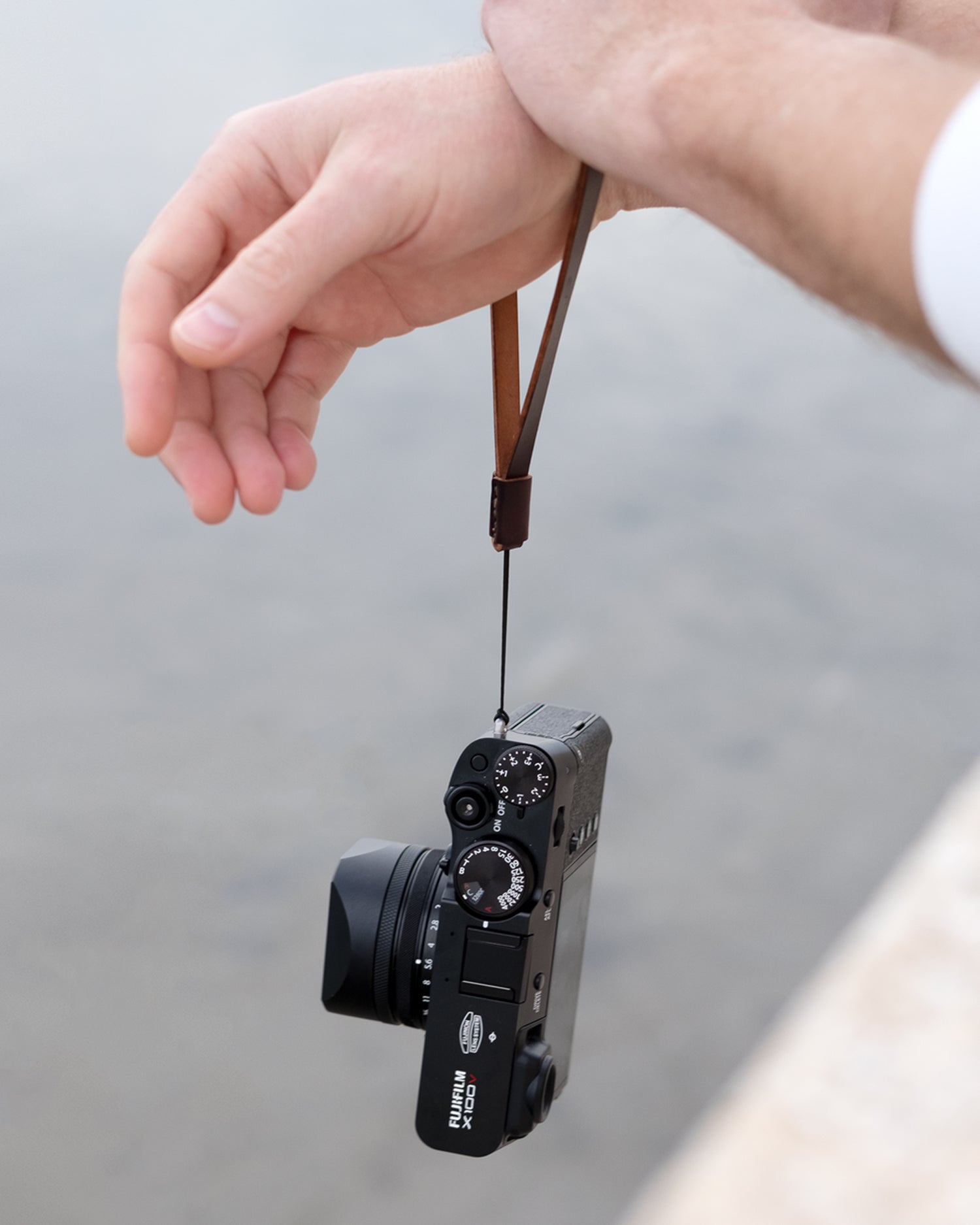 Cordovan Wrist Camera Strap - Bourbon