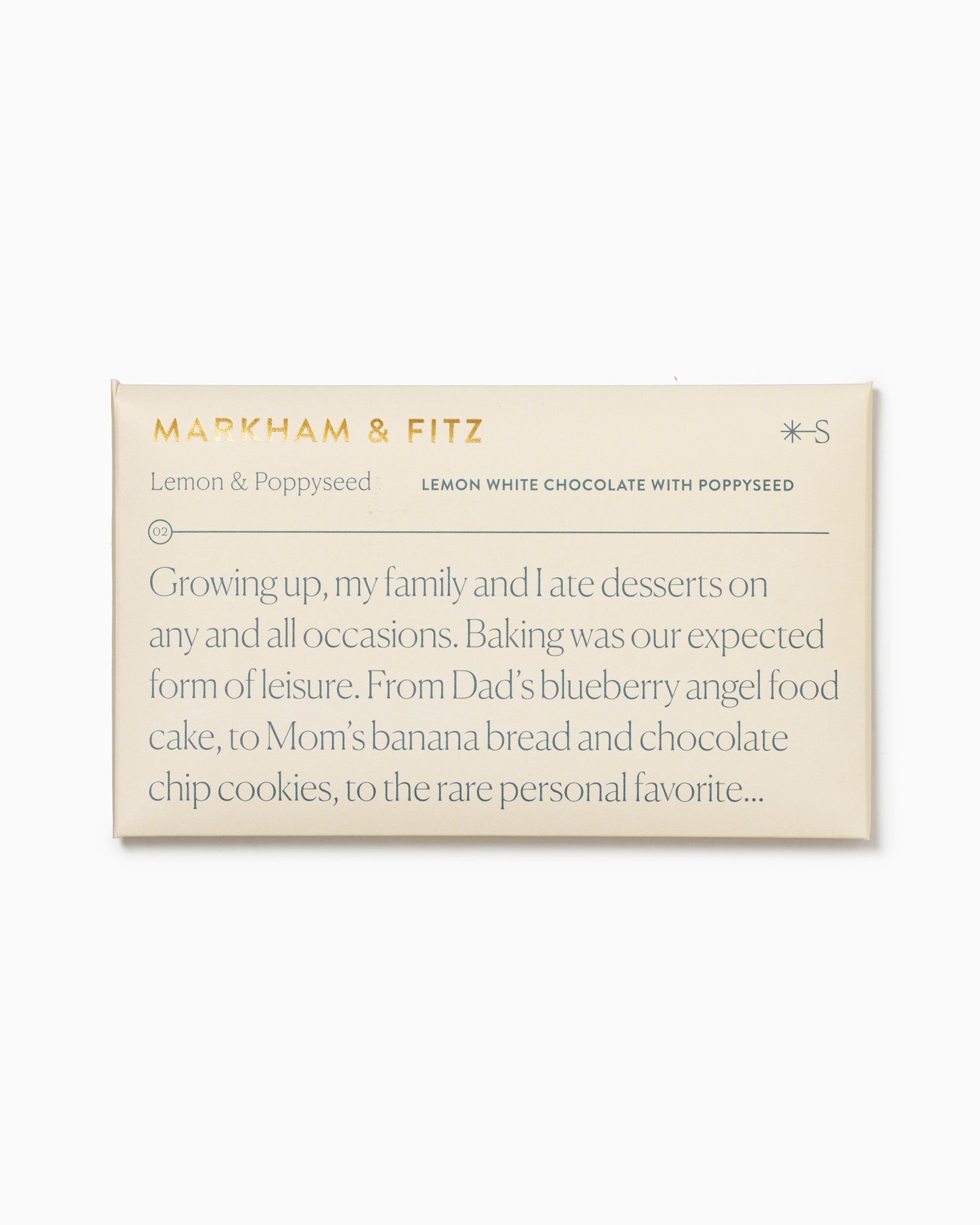 Lemon & Poppyseed - Markham & Fitz