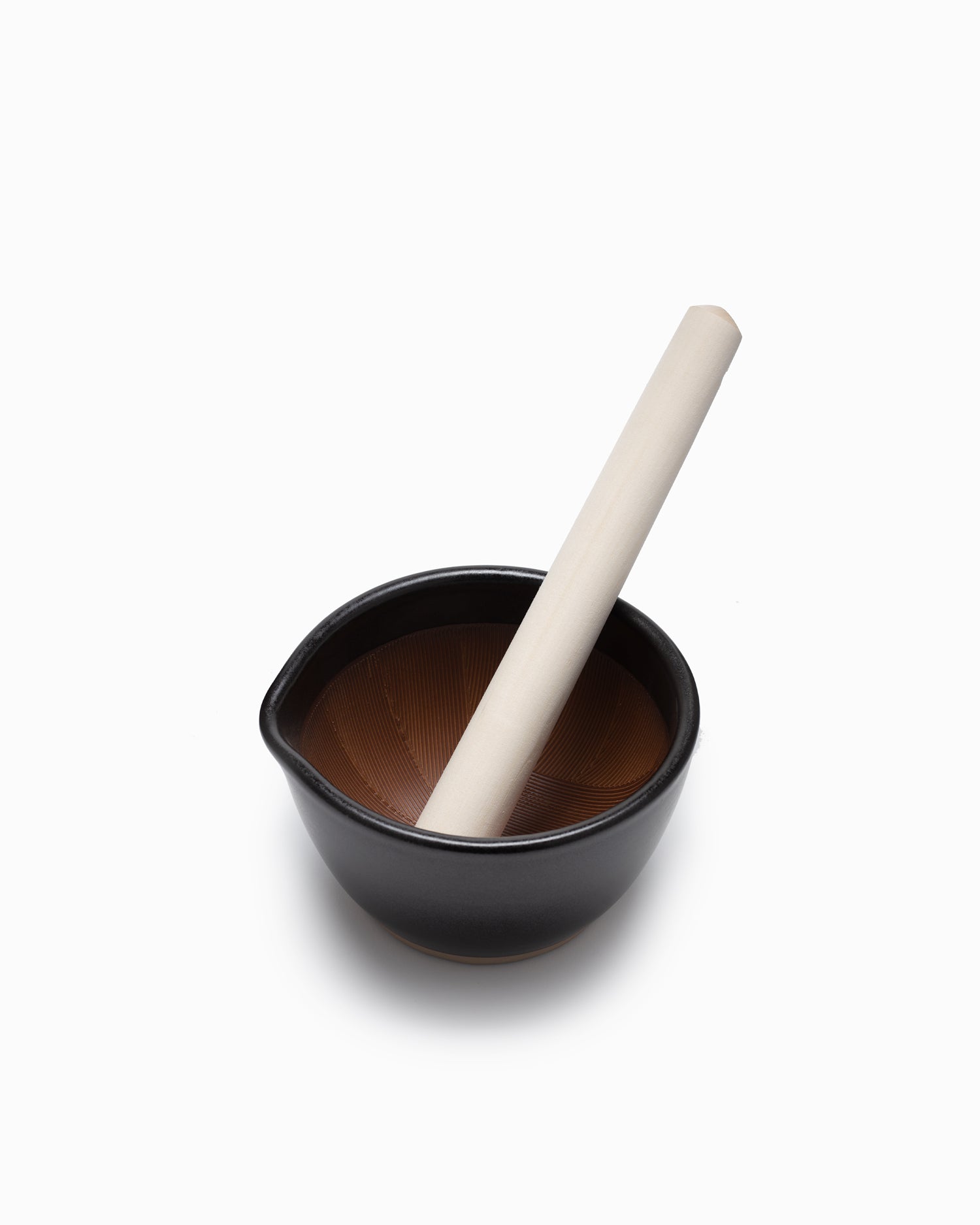 Mujun Suribachi Pestle & Mortar Medium - Black