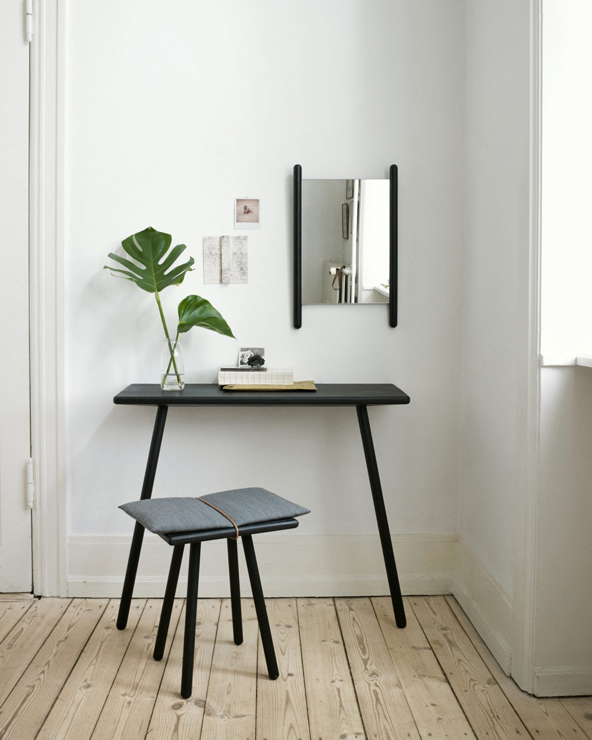 Georg Console Table - Black Oak