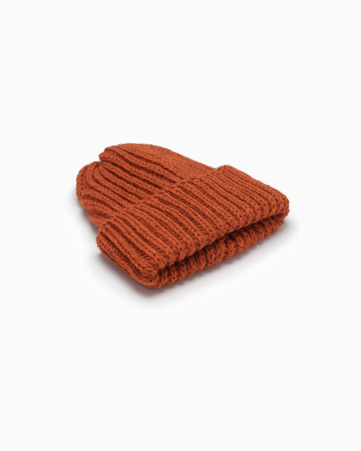 OFS. Chunky Knit Wool Hat - Burnt Orange