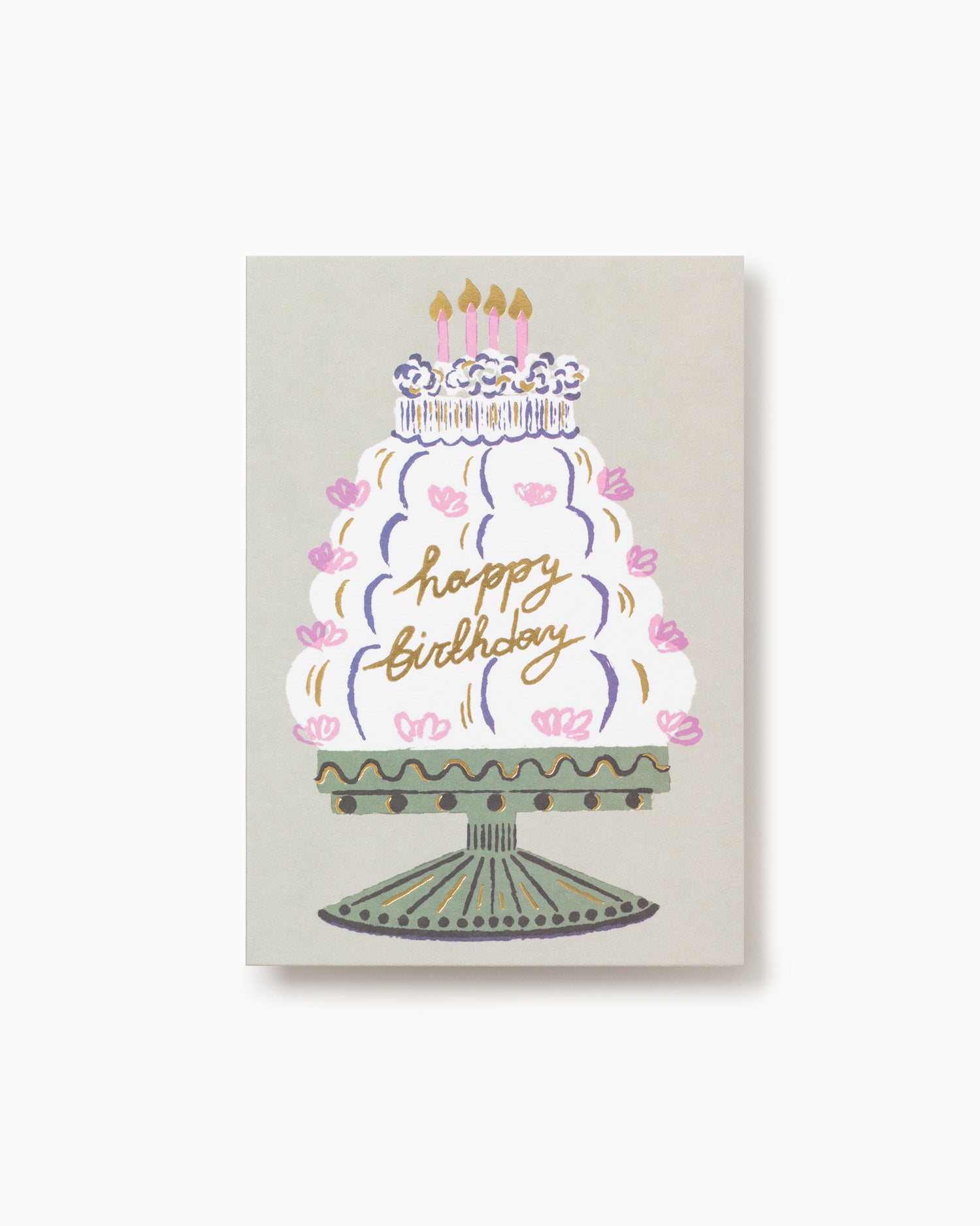 Happy Birthday Cake Greeting Card - Rozalina Burkova