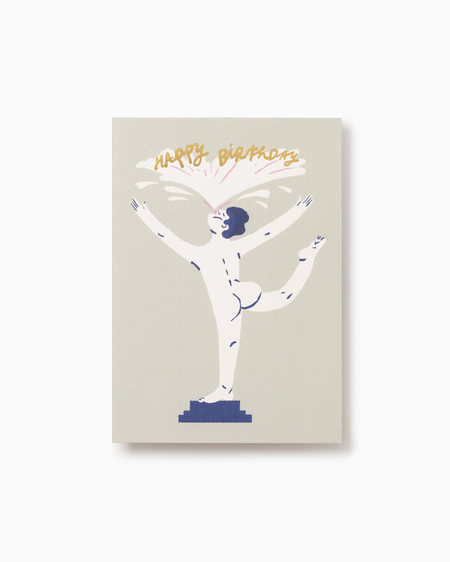 Happy Birthday Statue Greeting Card - Rozalina Burkova