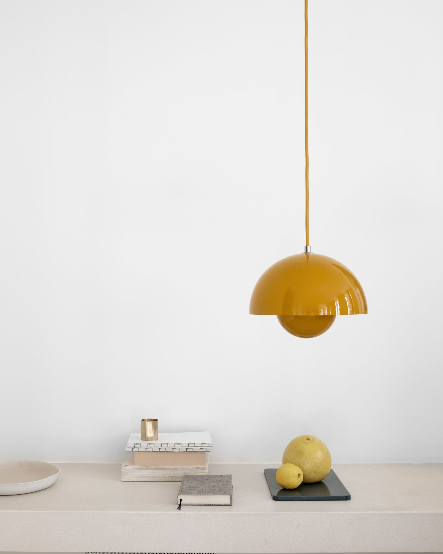 Flowerpot VP1 Pendant - Mustard